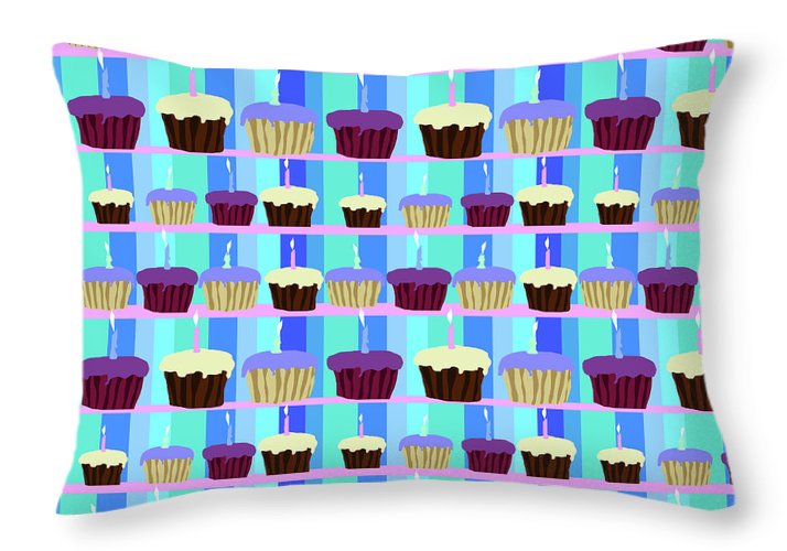 Cupcakes Pattern - Throw Pillow