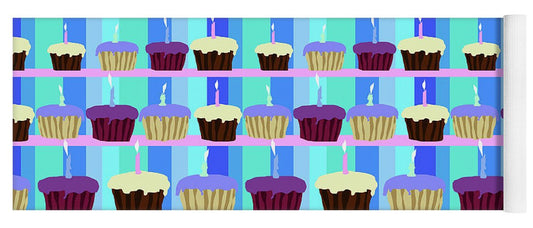 Cupcakes Pattern - Yoga Mat
