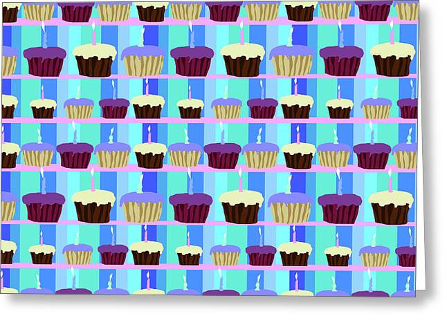 Cupcakes Pattern - Greeting Card