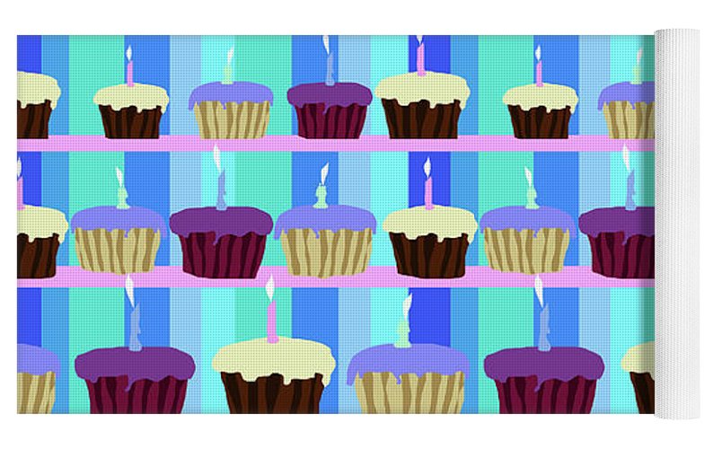 Cupcakes Pattern - Yoga Mat