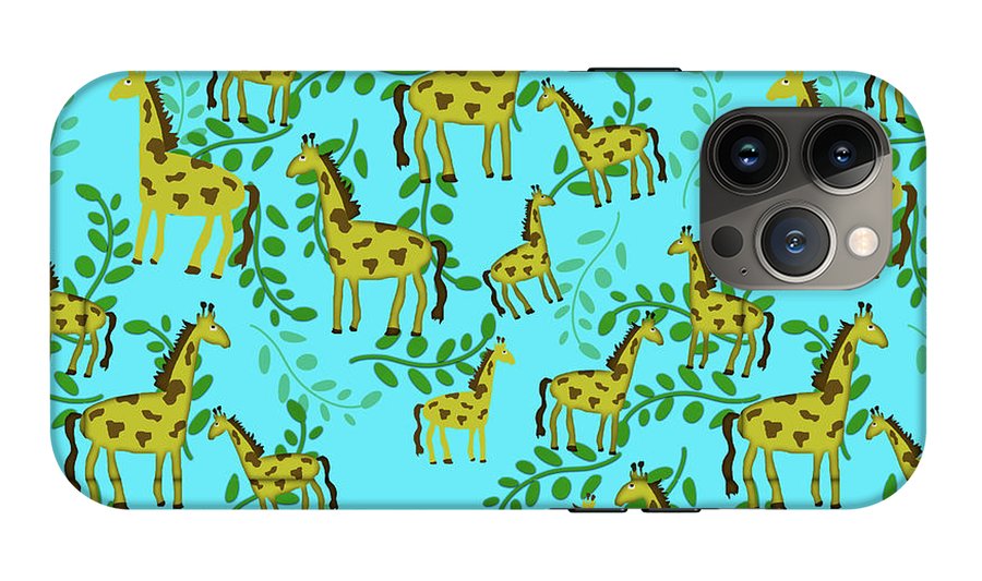Cute Giraffes Pattern - Phone Case
