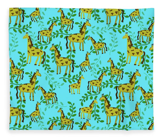 Cute Giraffes Pattern - Blanket