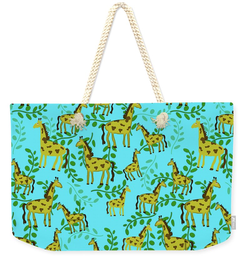 Cute Giraffes Pattern - Weekender Tote Bag