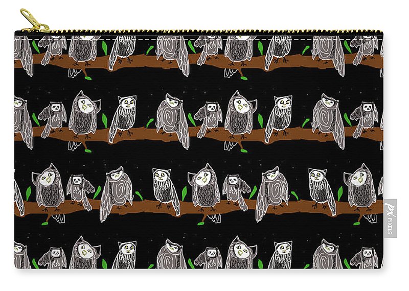 Cute Owls Pattern - Carry-All Pouch