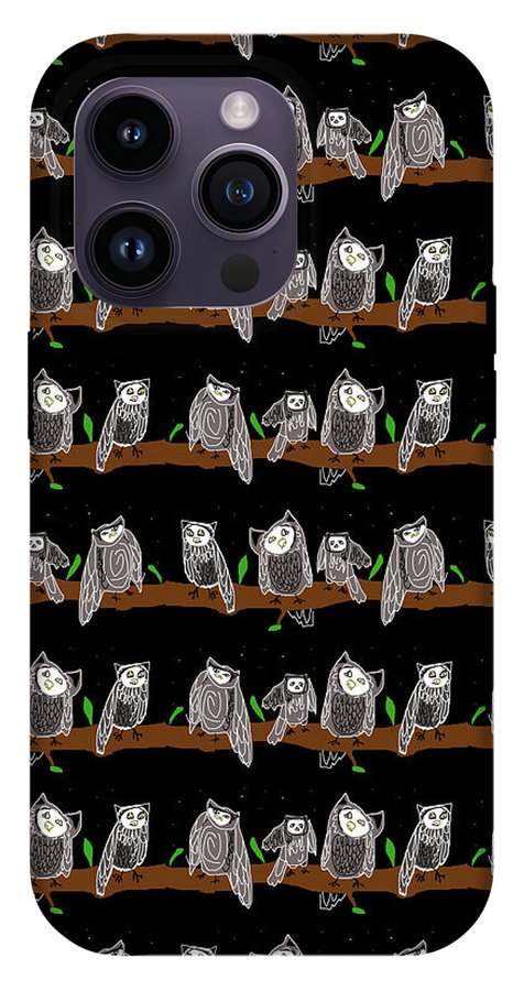 Cute Owls Pattern - Phone Case