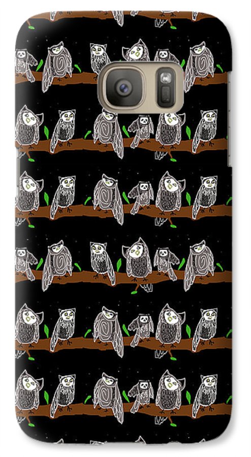 Cute Owls Pattern - Phone Case