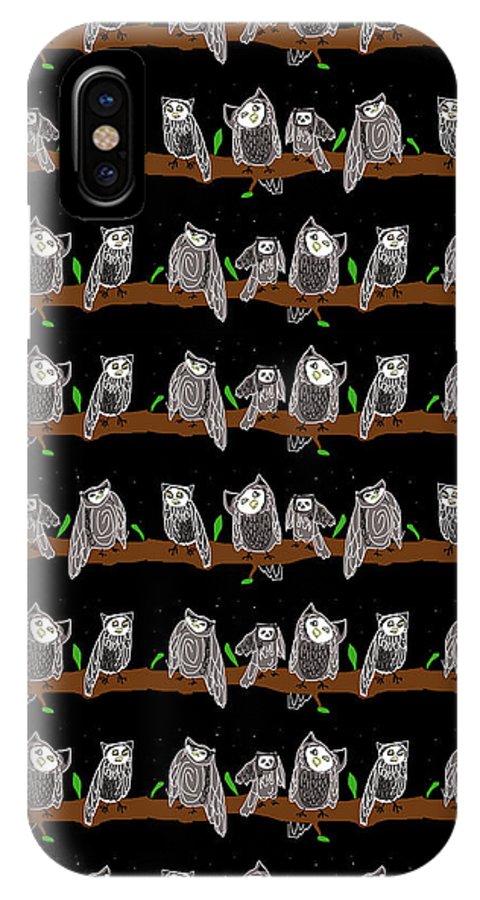 Cute Owls Pattern - Phone Case