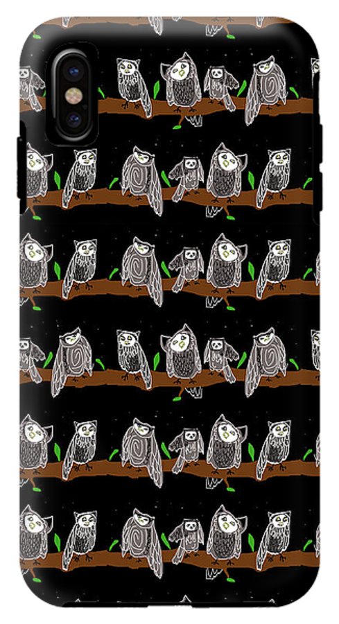 Cute Owls Pattern - Phone Case