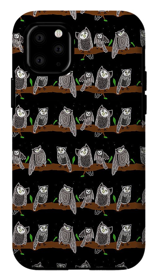 Cute Owls Pattern - Phone Case