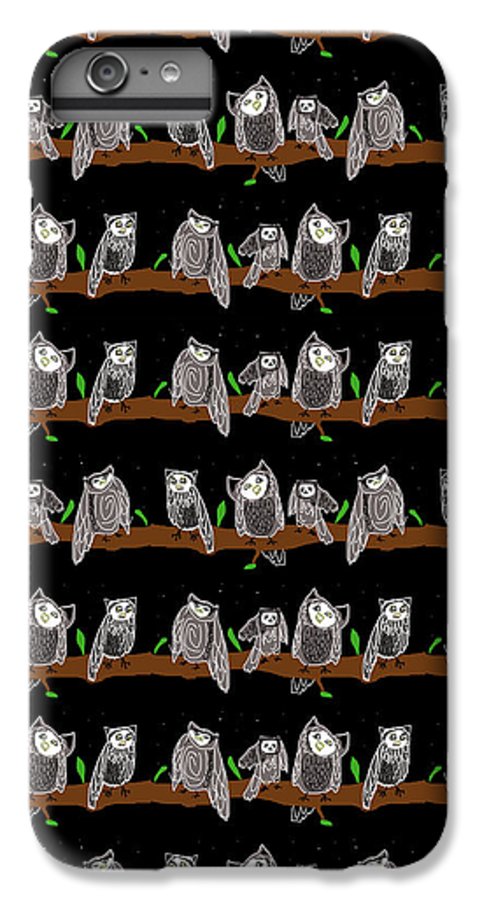 Cute Owls Pattern - Phone Case