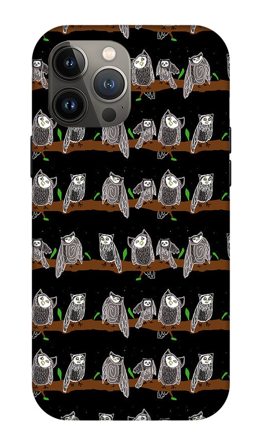 Cute Owls Pattern - Phone Case