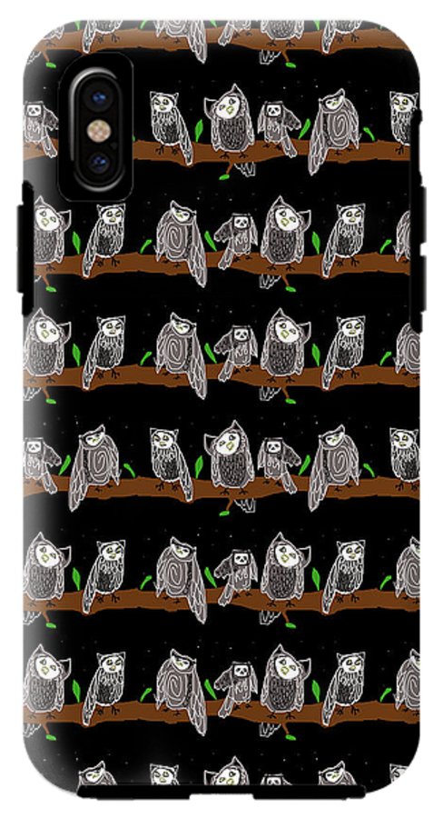 Cute Owls Pattern - Phone Case