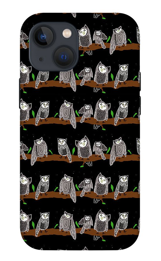 Cute Owls Pattern - Phone Case