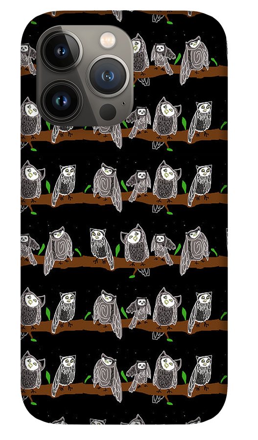 Cute Owls Pattern - Phone Case