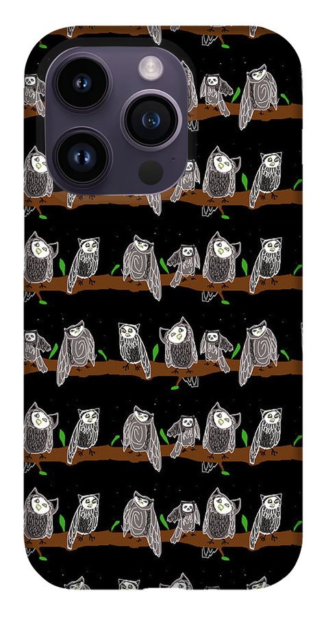 Cute Owls Pattern - Phone Case