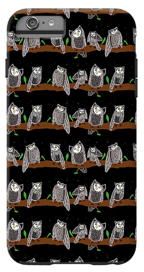 Cute Owls Pattern - Phone Case