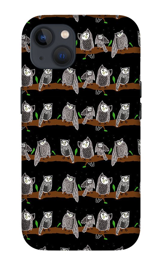 Cute Owls Pattern - Phone Case