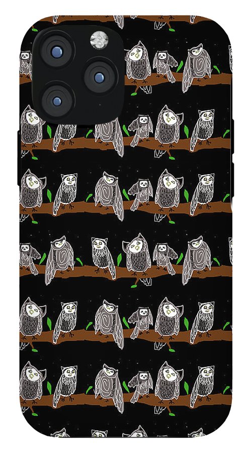 Cute Owls Pattern - Phone Case