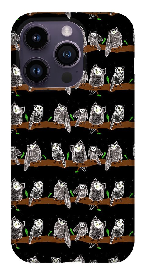 Cute Owls Pattern - Phone Case