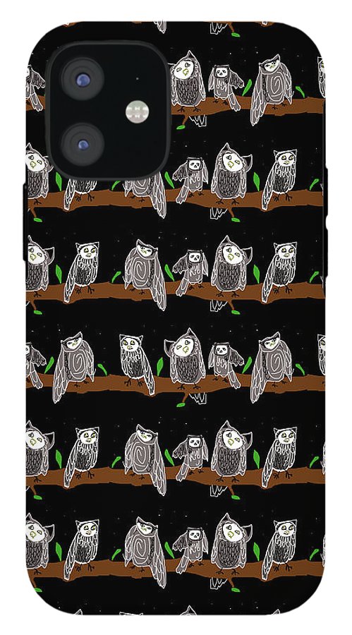 Cute Owls Pattern - Phone Case