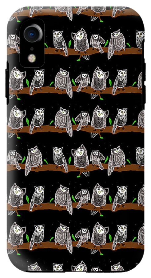 Cute Owls Pattern - Phone Case