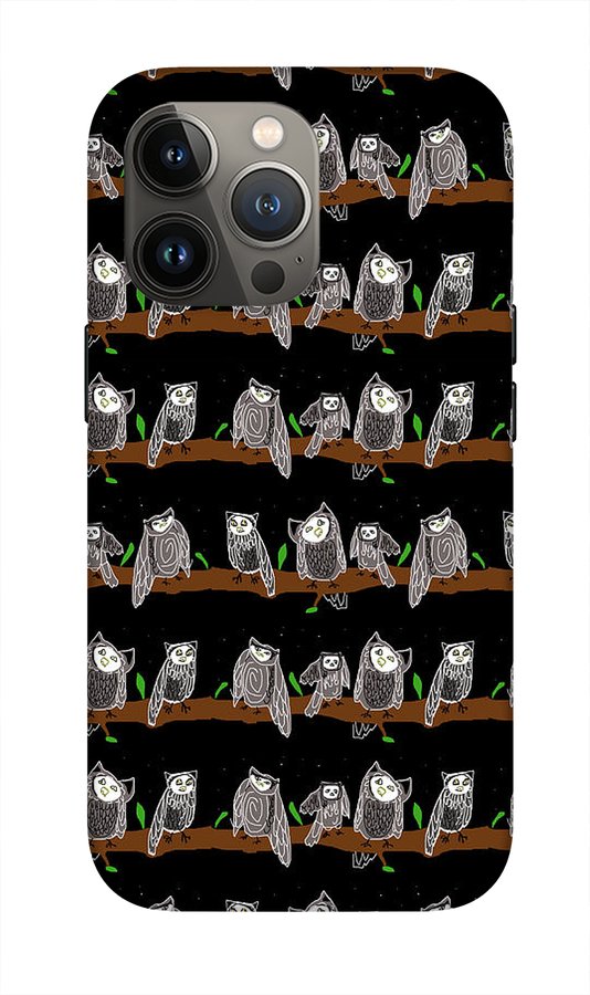 Cute Owls Pattern - Phone Case