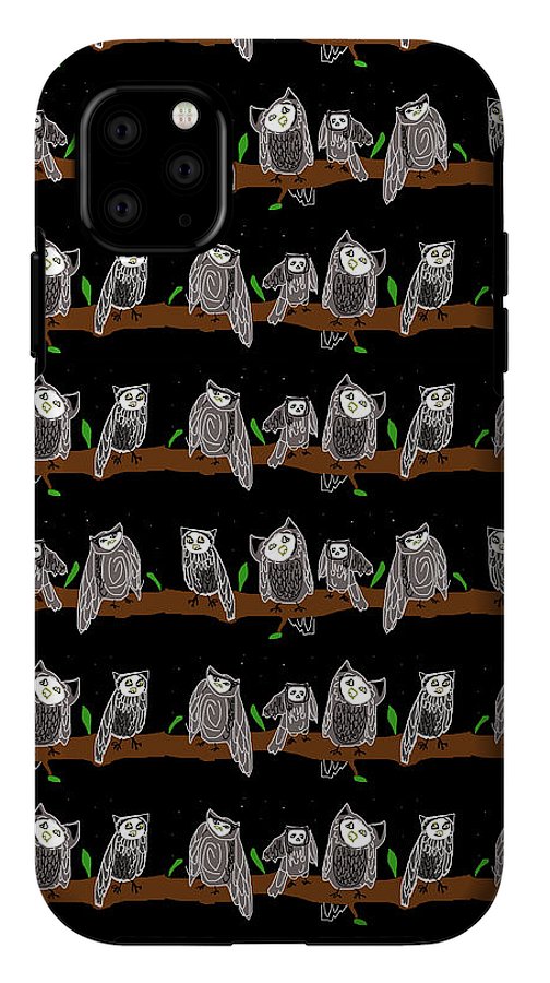 Cute Owls Pattern - Phone Case