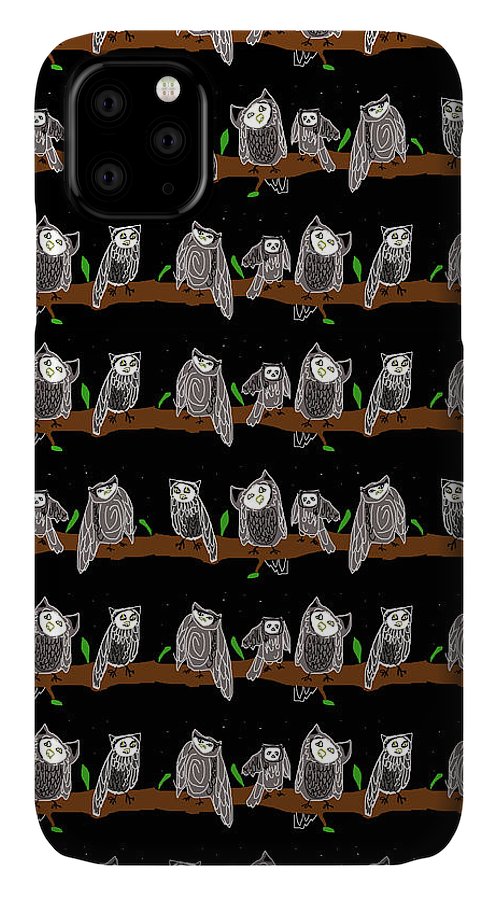 Cute Owls Pattern - Phone Case