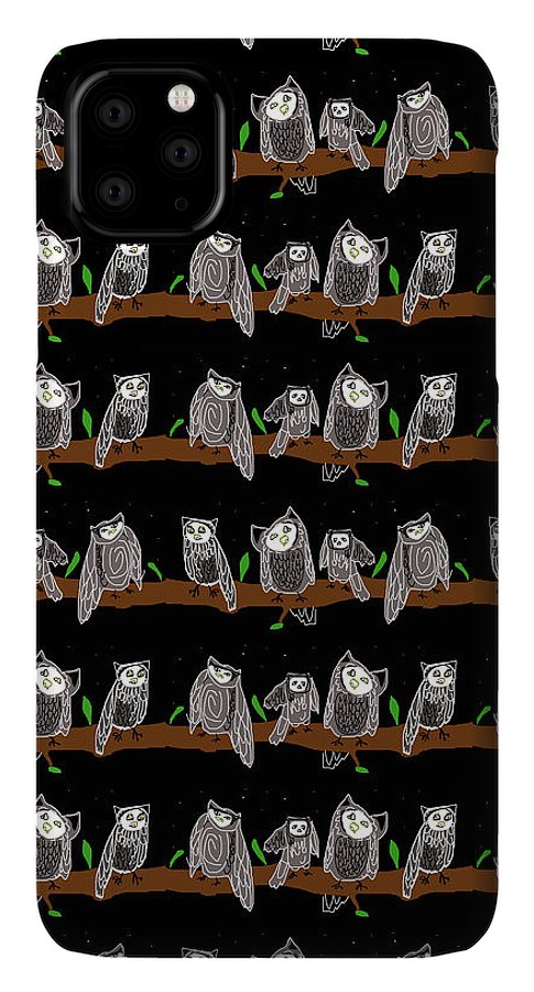 Cute Owls Pattern - Phone Case