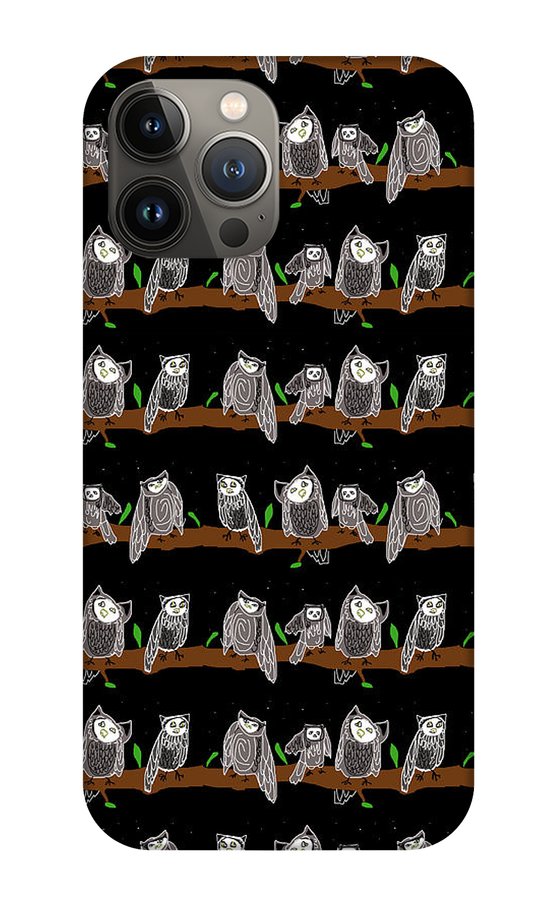 Cute Owls Pattern - Phone Case