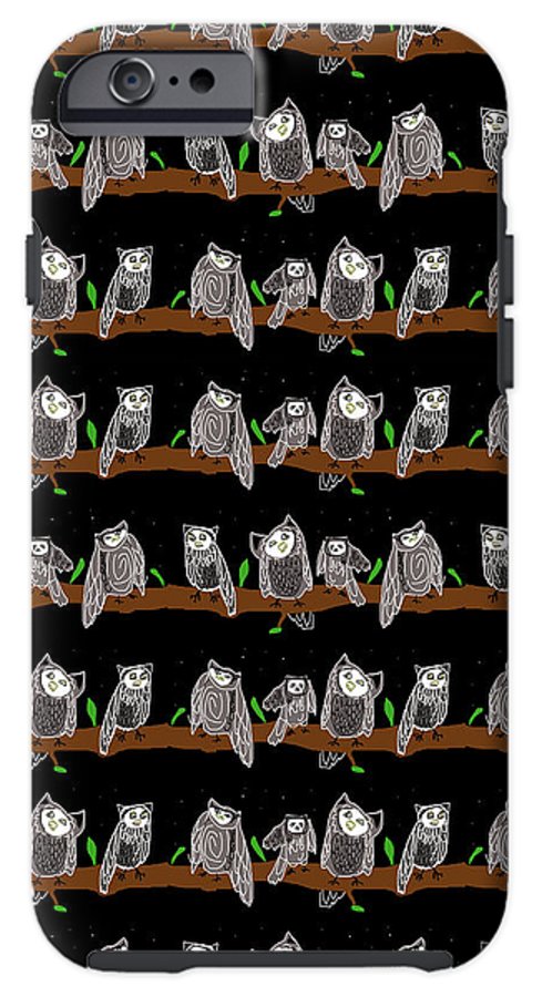 Cute Owls Pattern - Phone Case