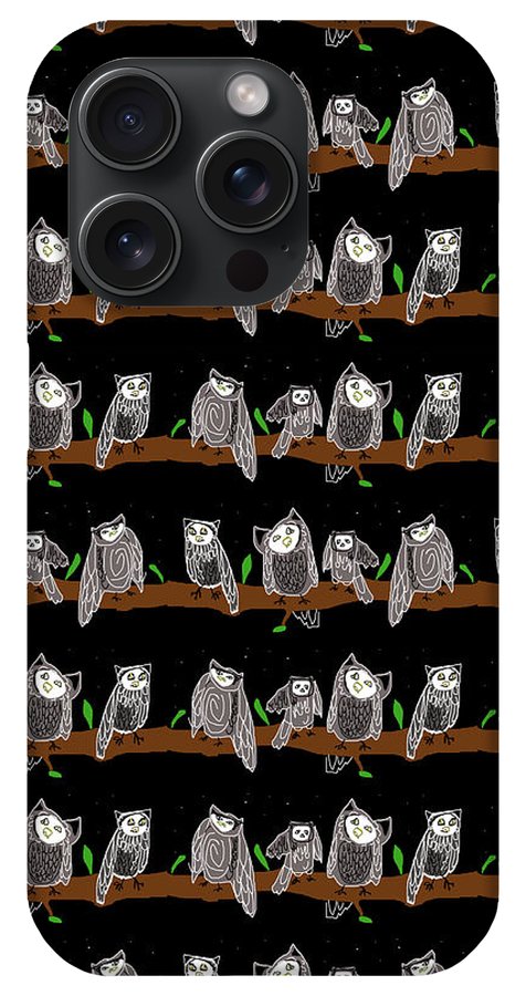 Cute Owls Pattern - Phone Case