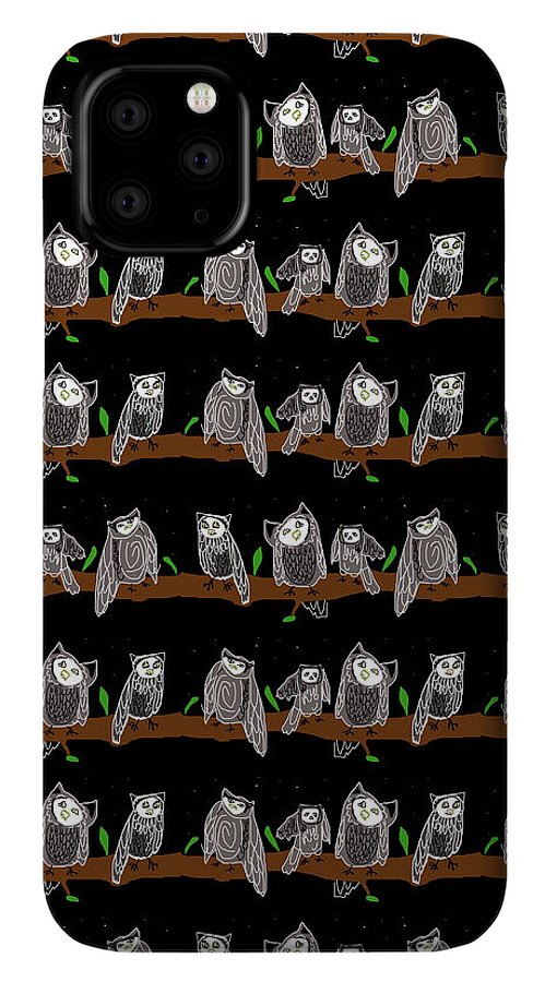 Cute Owls Pattern - Phone Case