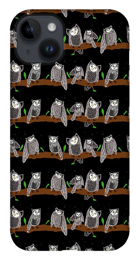 Cute Owls Pattern - Phone Case