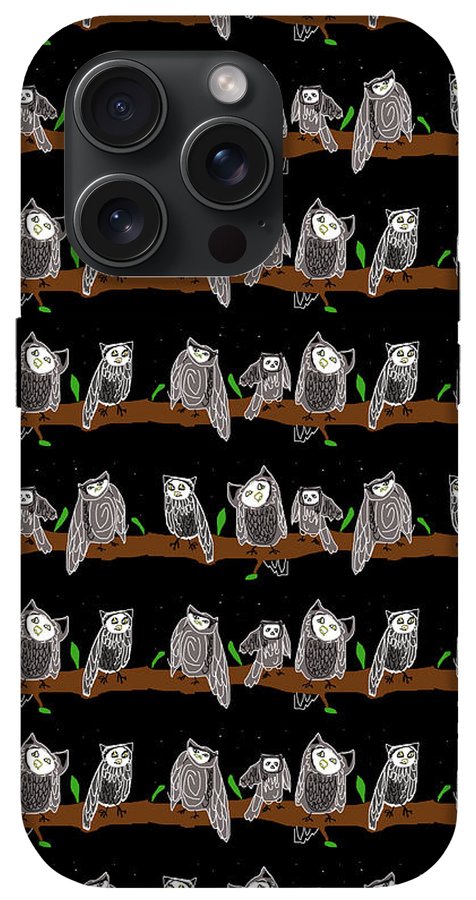 Cute Owls Pattern - Phone Case