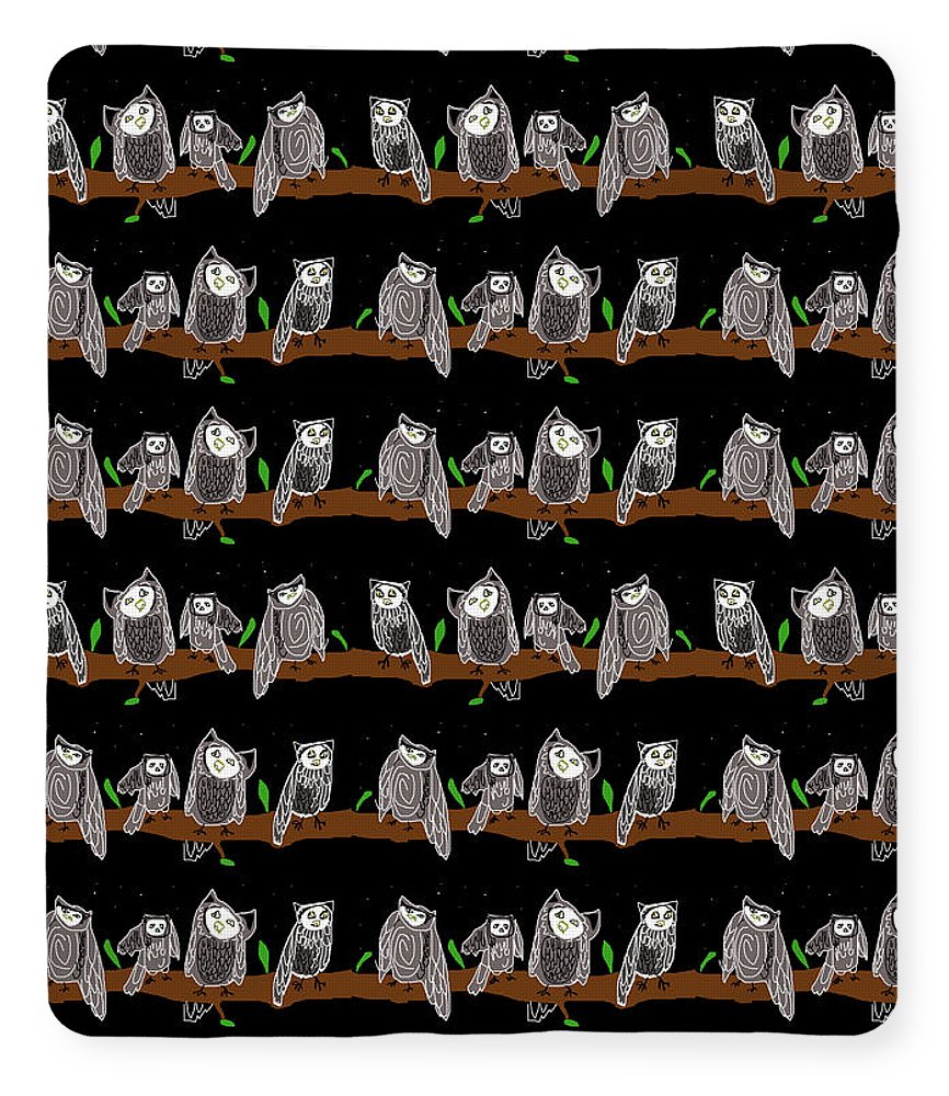 Cute Owls Pattern - Blanket