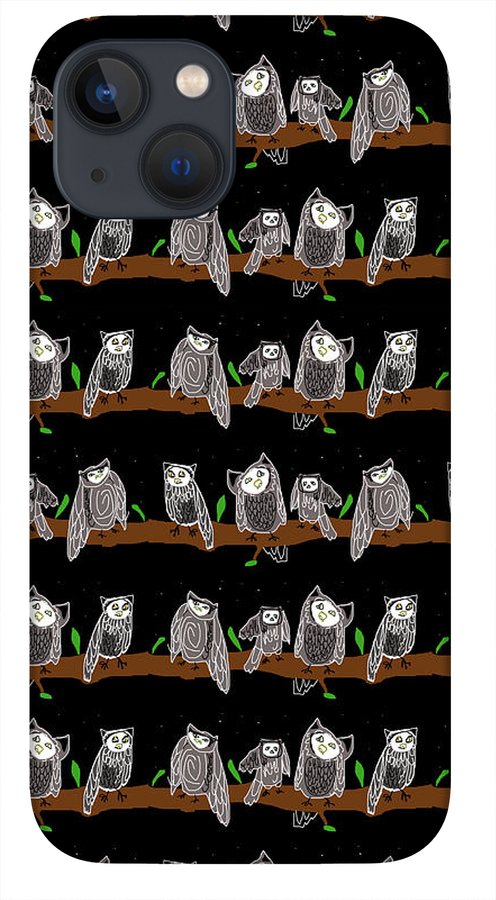 Cute Owls Pattern - Phone Case