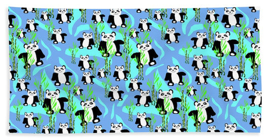 Cute Panda Bears Pattern - Bath Towel