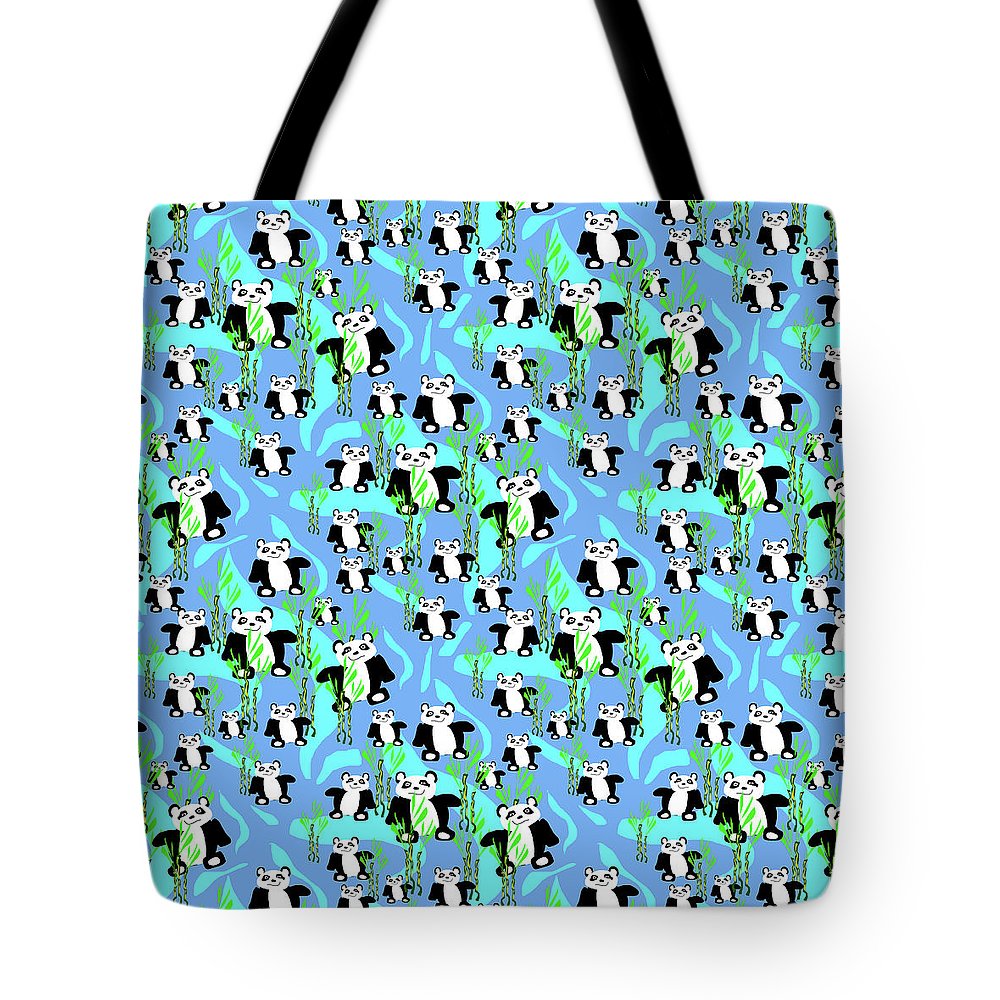 Cute Panda Bears Pattern - Tote Bag