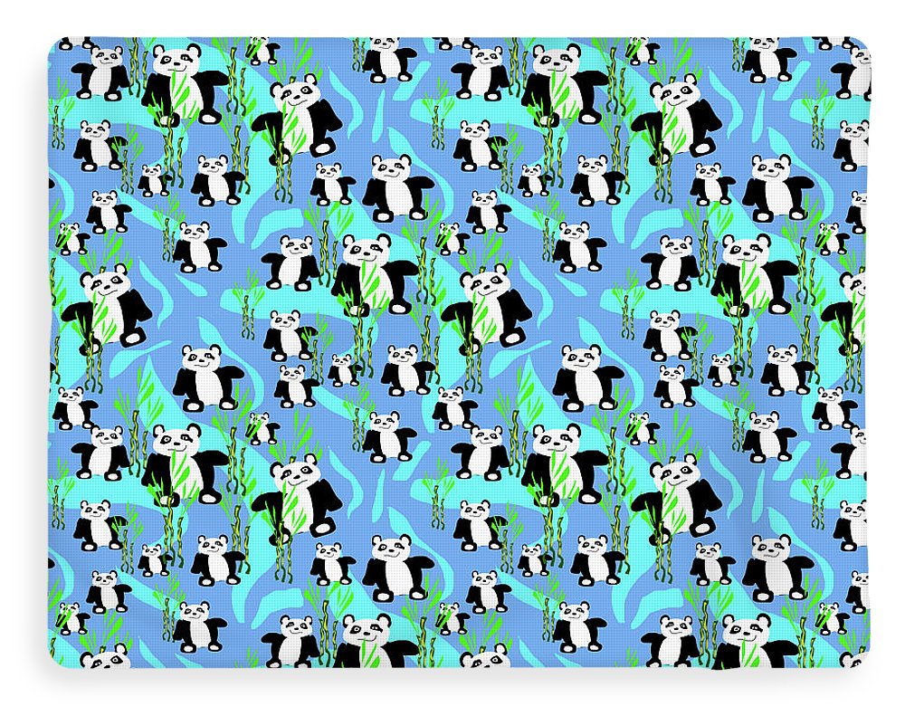 Cute Panda Bears Pattern - Blanket