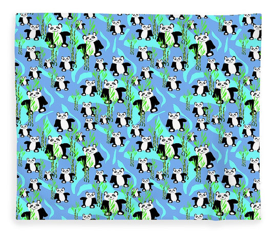 Cute Panda Bears Pattern - Blanket