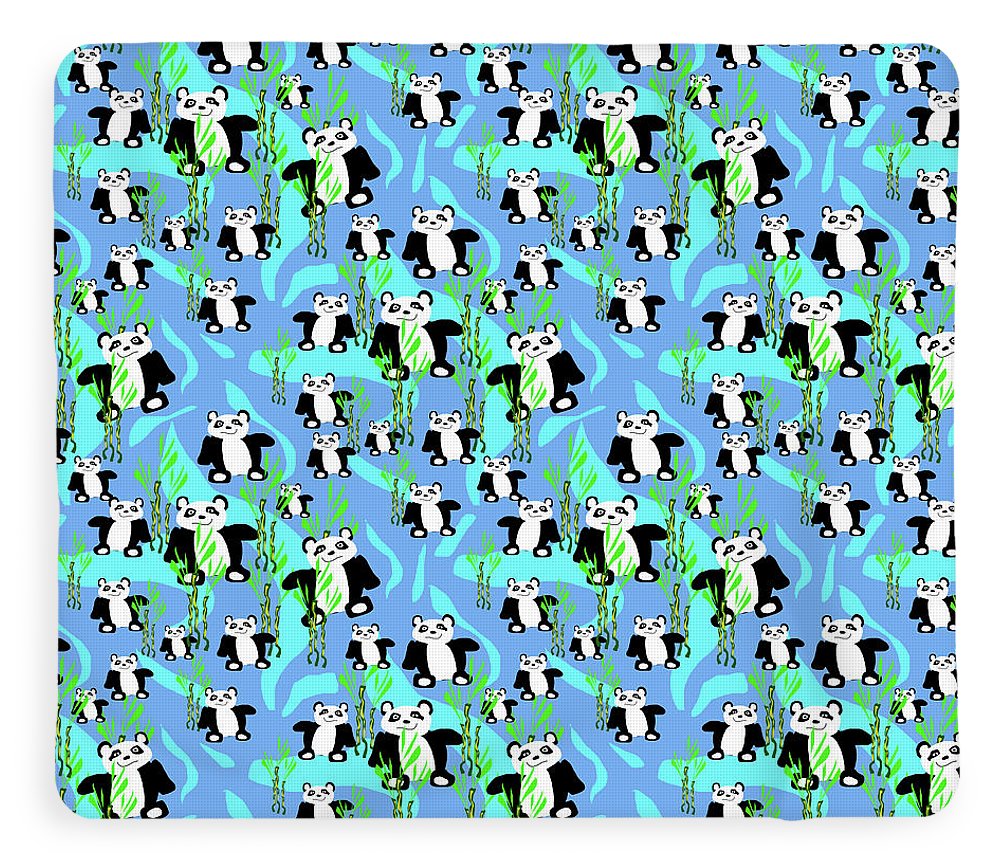 Cute Panda Bears Pattern - Blanket