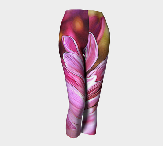 Pink Flower Capris