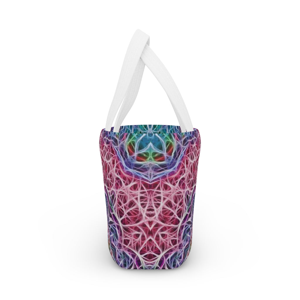 Blue Pink Kaleidoscope Lunch Bag