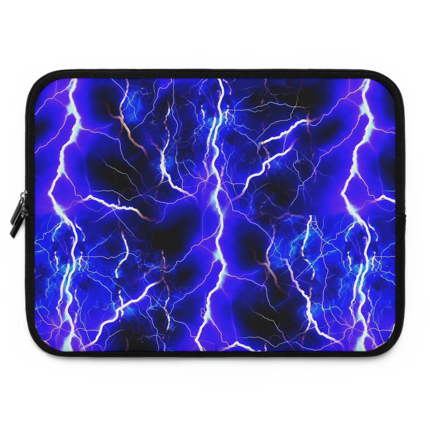 Blue Lightning Pattern Laptop Sleeve