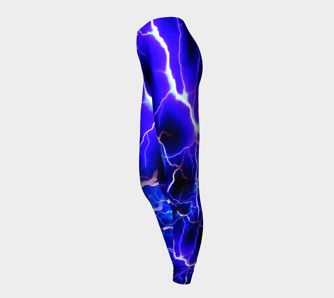 Blue Lightning Leggings