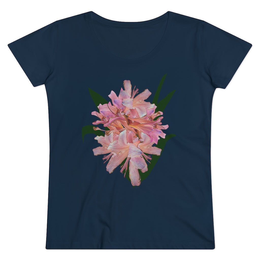 Pink Amaryllis Organic Women's Lover T-shirt