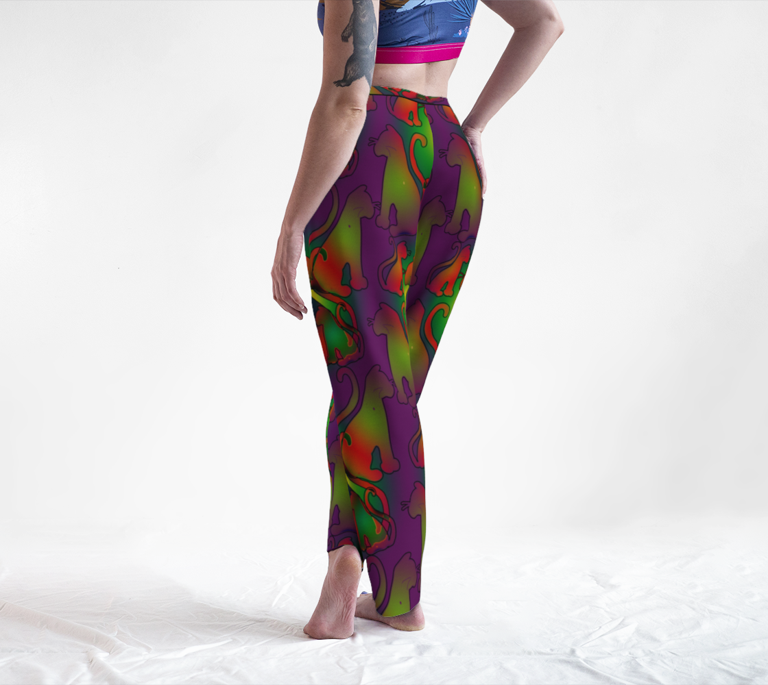 Abstract Rainbow Cats Lounge Pants