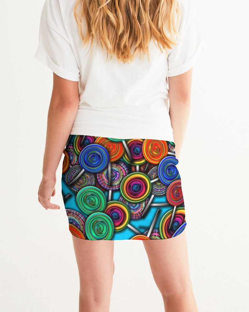 Colorful Lollipops Women's Mini Skirt