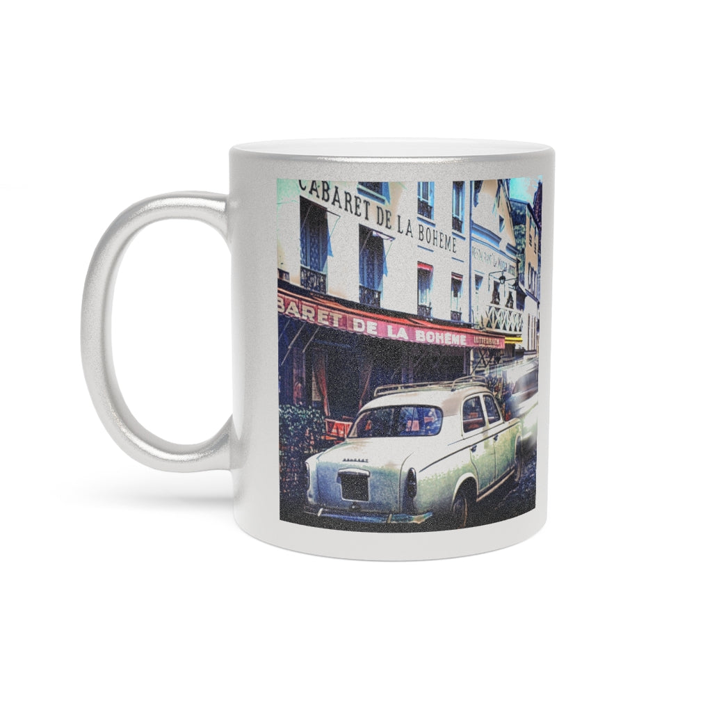 French Street 1967 Metallic Mug (Silver / Gold)